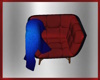 Red and Blue Cud Chair