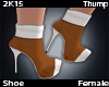 T l Orange Ankle Boot