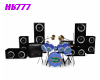 HB777 Gators Drums Set
