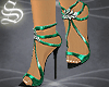 !*9e Green Shoes Sandals