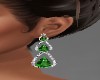 Emerald /Diamond Earring