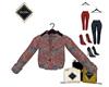 GULINE BLOUSE REDBLEU