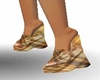 (KPR)Gold Plaid sandals