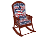 Rocking Chair Amer. Flag