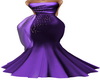 Grape Evening Gown