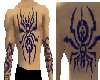 muscle f/b spider tattoo