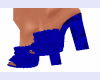 Plush blue slipper
