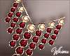 Holiday Red Gold Necklac