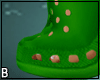 Green Crocs With Heels