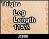 Leg Length 115%