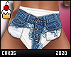 Nina Shorts/White Rl