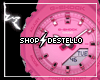 f pink gshock+