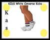 White Converse Kicks