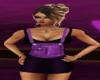 {B}Purple Overall Skirt