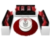 Lavish Red Sofa Set