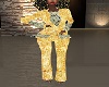 gold lace suit