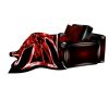 Red PVC Cuddle Chair