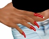 Red PVC Nails w/ Wht Tip