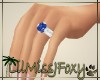 *J* Blue Engagement Ring