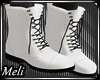 LaceUp Boots White/Black