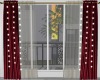 Burgandy Velvet Curtain