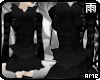 Gothic Black Fur Dress
