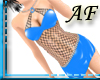 [AF]Blue Fishnet Mini