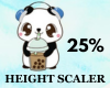 Height Scaler 25%
