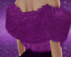 Purple Fur Shawl