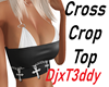 Cross CropTop-Black