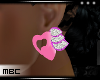 Pink Heart Valentine Ear
