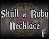 Skull & Ruby Necklace F