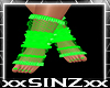 Neon Glow Green Socks