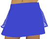 mini skirt solid blue