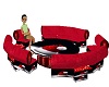 exmas round sofa/table
