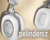 [P]Babe white headphones