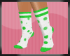 Green Polka Dots Socks