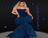 AL/Blue Velvette Gown