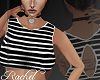 {R}Striped Crop Top