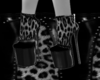 blk gray leopard heels