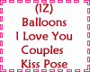 Balloons ILoveYou Kiss
