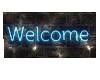 Neon Welcome Wall Sign