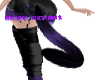 Black Purple Kitty Tail