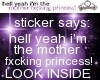 hellyea Princess Sticker