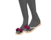 Z .Bow pink sandals