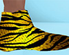 Yellow Tiger Stripe Slippers (M)