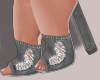 E* Gray Denim Heels