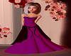 dark purple weding dress