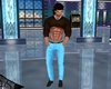 Jeans w/Chains-Light Blu