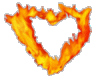 flaming heart..